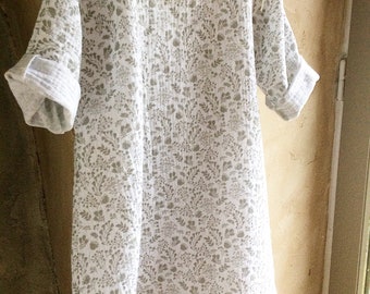 Dress in double gauze