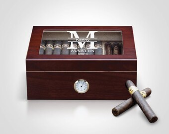 Rosewood Cigar Boxes, Personalized Cigar Case, Custom Cigar Box, Monogrammed Cigar Cases, Engravable Cigar Box, Personalized Cigar Holder