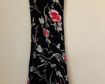 Vintage 90s Scoop Neck Floral Dress - US Women's Size XS/S