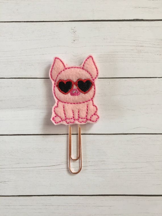 Valentine Pig planner Clip/Planner Clip/Bookmark. Pig Planner Clip. Love Planner Clip. Valentine Planner Clip. Valentines Clip.