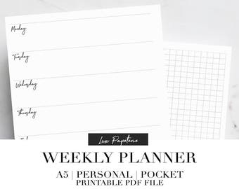1 week planner