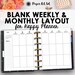 monthly calendar editable template planner printable calendar