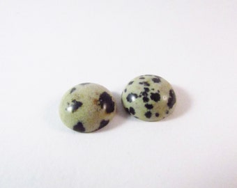 Gemstone Cabochon Dalmatian Jasper 12mm (D-00129)