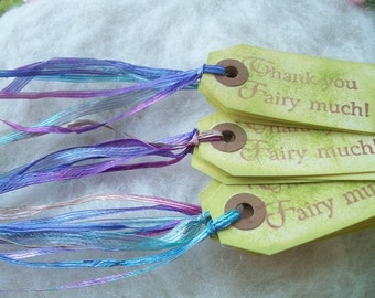 Thank You Gift Tag Small Fairytale Gift Tags, Bag Tag or Box Label, Thank You Fairy Much Birthday Wedding Party Thank You