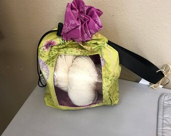 Peek-a-boo Medium Knitting Project Bag