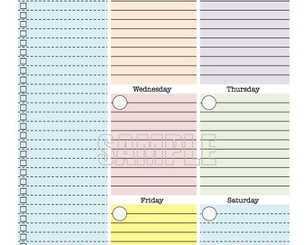 weekly to do list printables