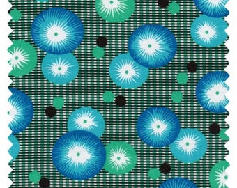 Cotton 100% cotton green poppy