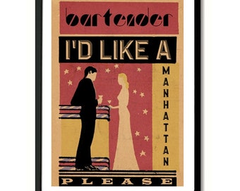 Never Talk To Strangers Tom Waits inspired Art Print