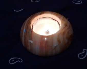 Onyx candleholder or crystal stand