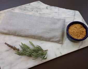 Organic Lavender Flax Eye PIllow, pinstripe, Father's Day present, Bachelor Party present, hangover, headache, relaxation, meditation, Yoga