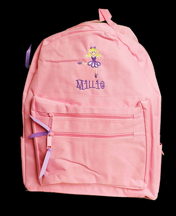 Items similar to Personalized Backpack, Ballet Backpack, Ballerina ...