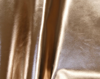 Smooth Metallic Leather 12"x12" ROSE Gold Foil Cowhide 2.25-2.5 oz / 0.9-1 mm PeggySueAlso™ E2845-19 Full hides available