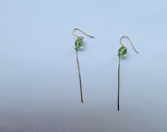 Bread and Butter: Peridot Rock Crystal Earrings