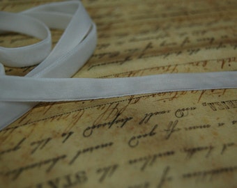 3/8inch Marshmallow White Velvet Ribbon
