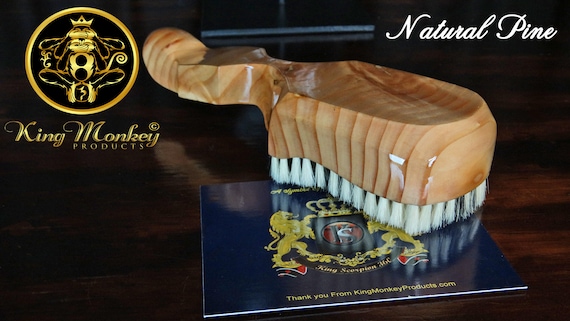 720 WAVE BRUSH: King Scorpion 360 Wave Brush - Natural Pine Wood 360 Wave Brush, Custom Made for 720, 540 360 Wave Pattern