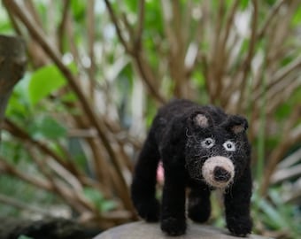 Needle felted Bear Sculpture,made to order