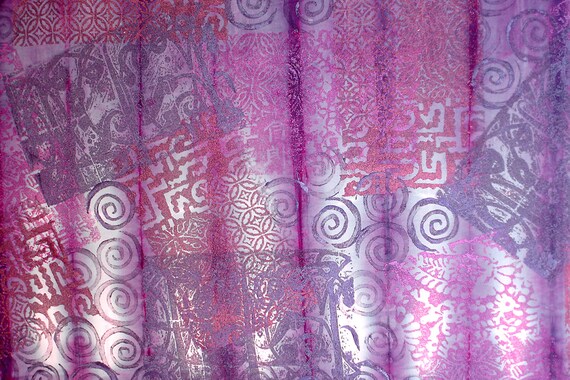Zen Series - Purple Spirals (5" x 7" photographic greeting card - blank inside/with envelope)