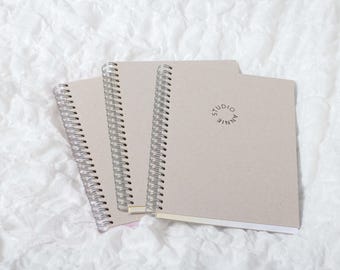 Handmade wired notebook with neon designs