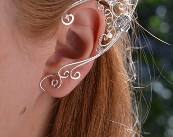 Elf Ears Ear Cuffs - Elven Ear Cuff - Boho Jewelry Bohemian Floral Freespirit