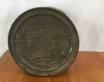 Antique chase and Sanborn coffee tin