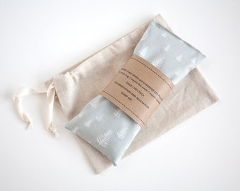 Organic Eye pillow - Spa gift - Lavender Eye Pillow - Grey Trees Eyepillow - Relaxation - Sleep Aid - Yoga - Organic cotton flax pillow