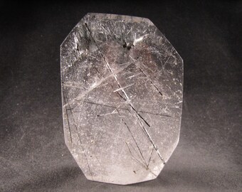 4" Black Tourmalinated Quartz Point - EQTZIN029