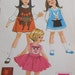 Vintage 50's McCalls #7427 Sewing Pattern Childs Aprons Pinafore -CrissCross- Bib Styles Applique Flower Basket-Complete Child 6x Chest 25"