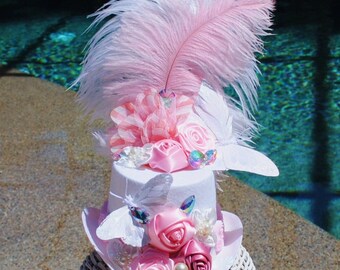 Sale Glamourous Butterfly Mini Top Hat