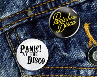 Panic at the Disco Punk Pop Pin Button Badge Set 2 x 25mm Badges or Individual