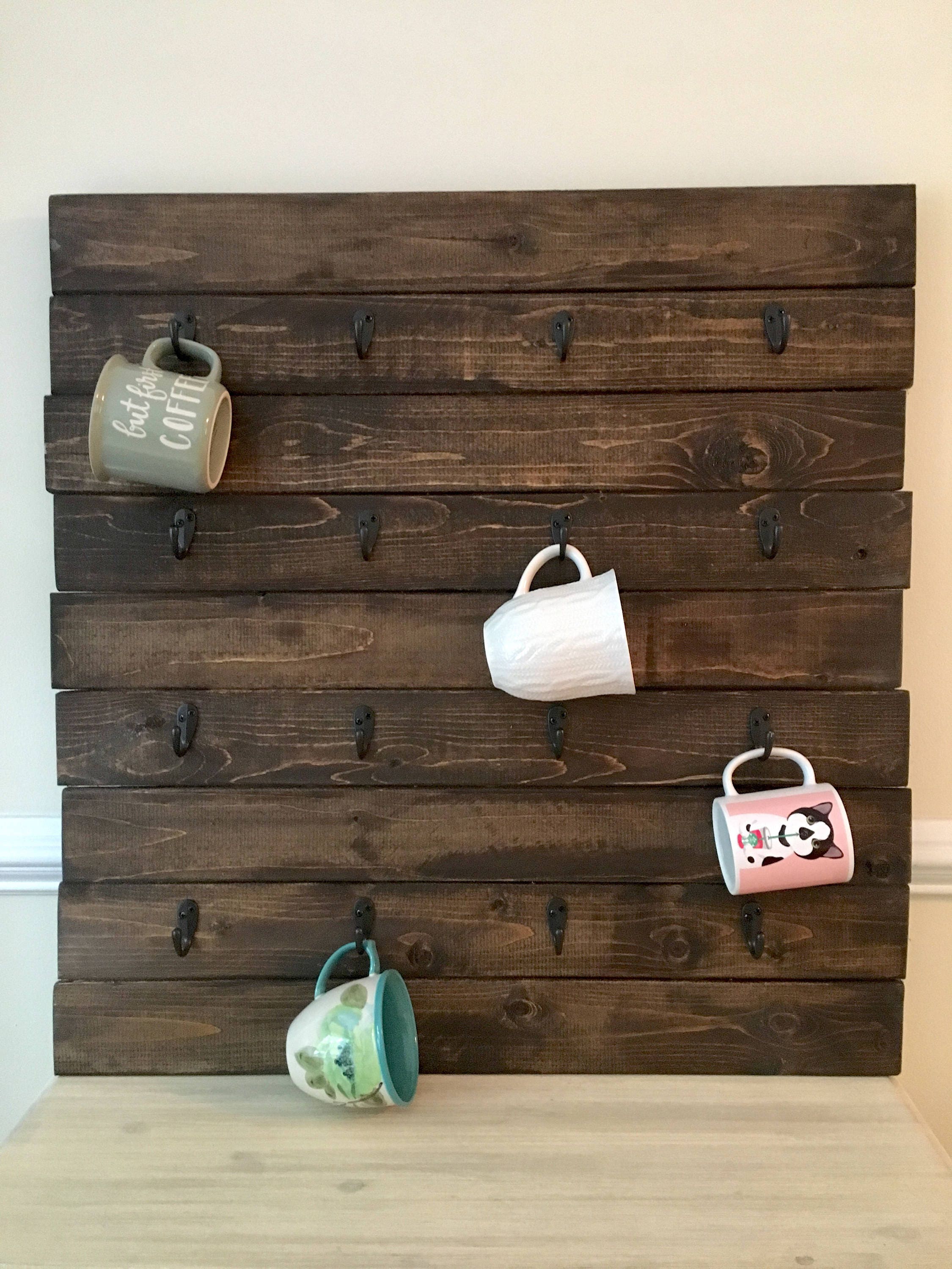 16 cup Coffee Mug Rack Pallet Rack Customize Personalize