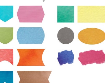 Custom Made Watercolour Printables - Cool colours