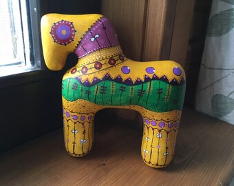 Мiniature horse, made of papier mache