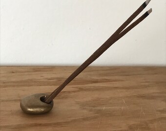 Beach stone incense holder