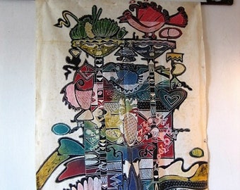 Javanese Colourful Batik Painting