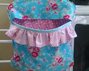 Clothespin Bag/Ruffle Clothespin Bag/Peg Bag/Natural Clothes Drying/Green Dryer/Blue Pink Peg Bag