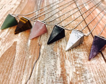 Necklace with pyramid Pendant