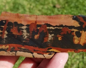 Indian Paint Stone Slab. Indian Paint Rock Slab. Indian Blanket Slab. Picture Slab. Indian Paint Rock Rough. Lapidary Slab. Stone Slab. 3