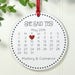 Engagement Ornament, Engagement Gift, Engagement Gifts Wedding Gift Calendar Personalized Ornament She Said Yes! IBO2FS enco1