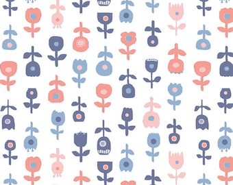 De Roos Licht- In Blue by Katarina Roccella- Art Gallery Fabrics