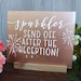 Sparkler Send Off Sign, Rose GoldAcrylic/plexiglass
