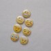 Smiley, Emoji, face buttons, Party favors 7- Flat Back Buttons or 7-1 inch pins or 7-magnets or 7shoelace back/Sewing buttons