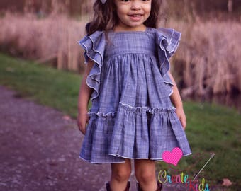 Emily's Babies Angel Sleeve Dress PDF Pattern in sizes newborn to 18/24 mos.