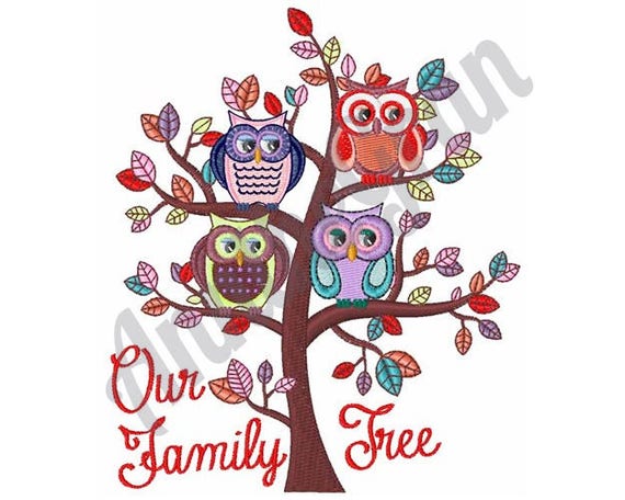 24+ Family Tree Machine Embroidery Design