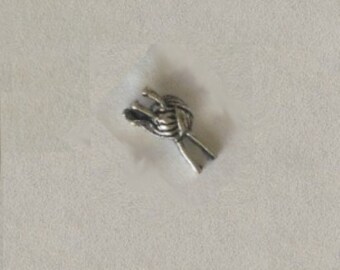 Knitting Needle Yarn ANC26 Floating Charm for Glass Memory Locket