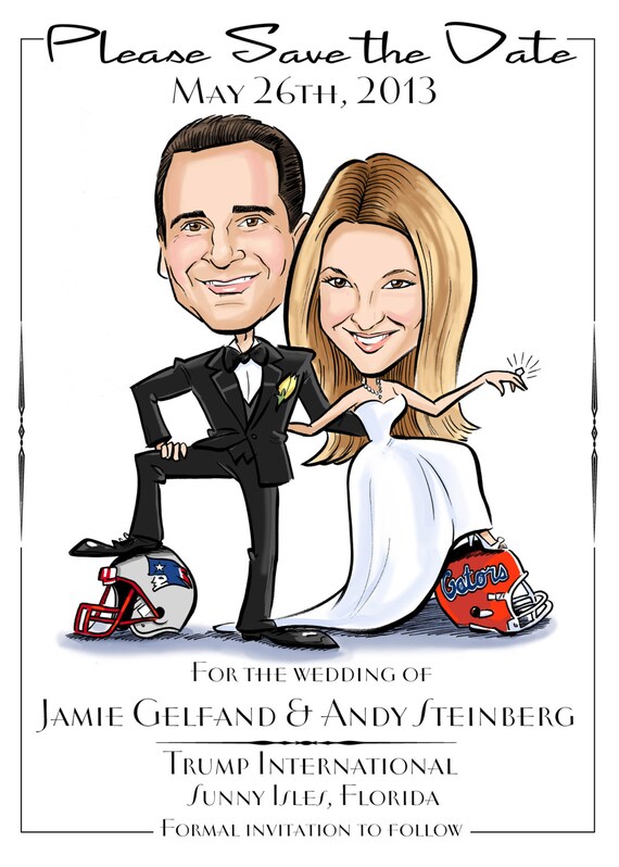 wedding invitations caricature drawing caricature wedding save the date for sports wedding invitations caricature drawing caricature wedding save the date for sports