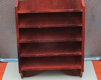 Vintage wooden Display Shelf - Ideal for Curios/Shadow Box/Miniature Display/Thimbles