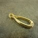 Donut Bail Hinged 28x9mm Gold Tone 5pc Interchangeable Pendant Bail