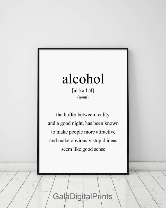 Alcohol Word Definition Stock Photos - Image: 37877153