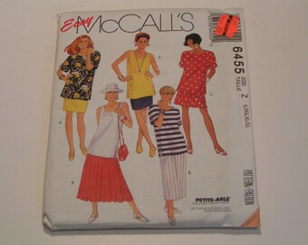 Vintage McCalls Pattern 6455 Easy Miss Top Skirt