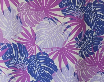 Hawaiian Print Blend Fabric (Yardage Available)
